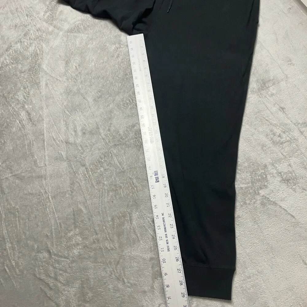 J Crew Heritage Brushed Rib Knit Jogger Mens‎ XL Black Cotton Sweatpants BS571